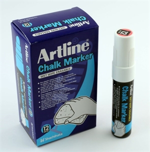 Artline Chalk Marker 12,0 mm spets vit